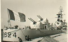 ESCORTEUR LE BOUVET D624 A QUAI D ORAN